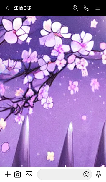 [LINE着せ替え] 月光夜桜#CO16。の画像2