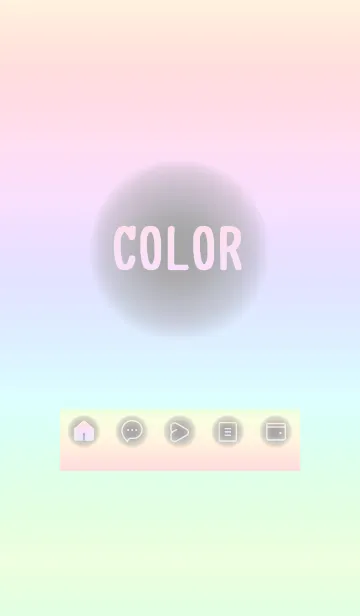 [LINE着せ替え] blue color rainbow D04の画像1