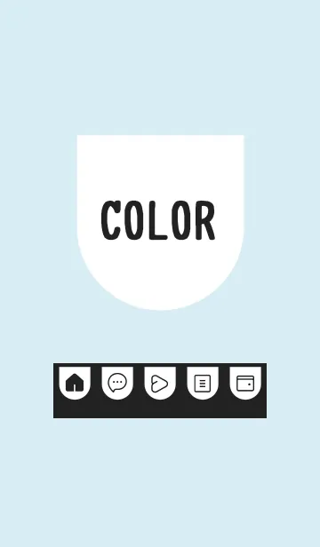 [LINE着せ替え] blue color W17の画像1