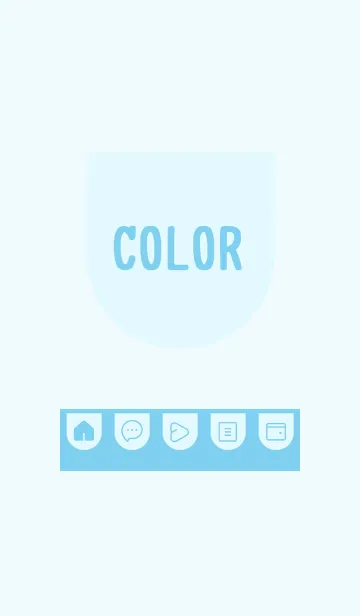 [LINE着せ替え] blue color W18の画像1