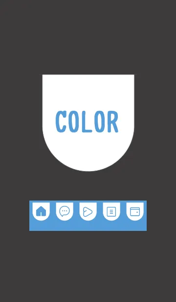 [LINE着せ替え] blue color W20の画像1