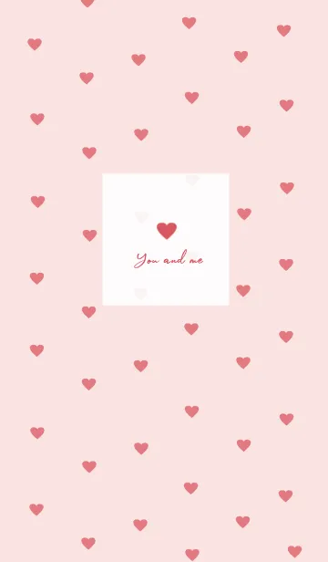 [LINE着せ替え] pattern_heart (red pink)の画像1