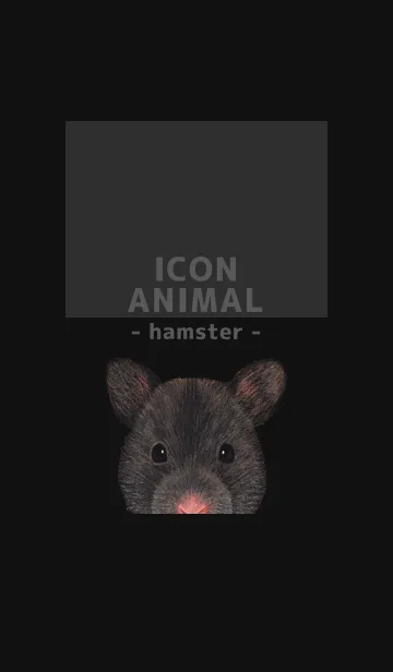 [LINE着せ替え] ICON ANIMAL - ゴルハム - BLACK/02の画像1