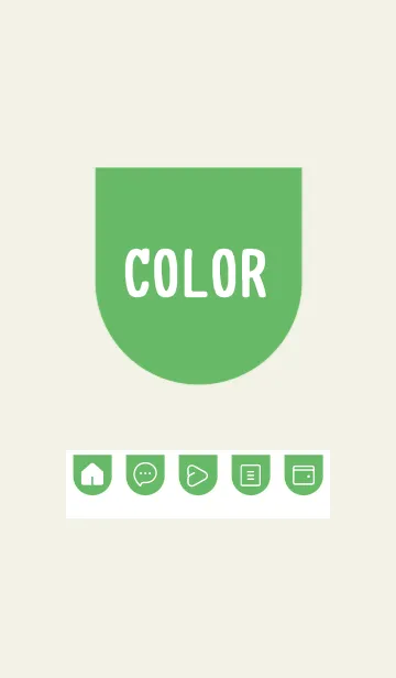 [LINE着せ替え] green color W31の画像1