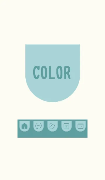 [LINE着せ替え] green color W37の画像1