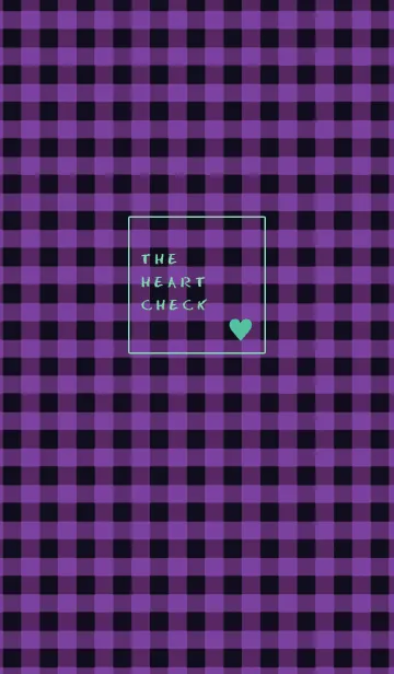 [LINE着せ替え] ザ ハート チェック 8の画像1