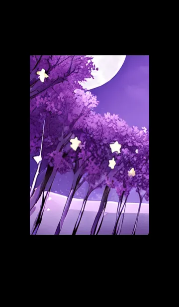 [LINE着せ替え] 月光夜桜#CP010。の画像1