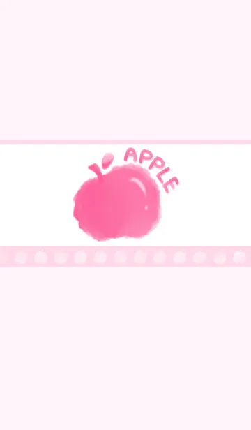 [LINE着せ替え] Smudged apple J-light gray pink (Pi1)の画像1