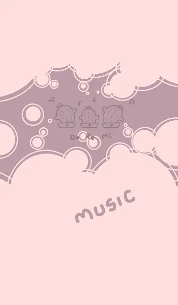 [LINE着せ替え] Twisted Cactus J-Grey Pink (Pi3)の画像1