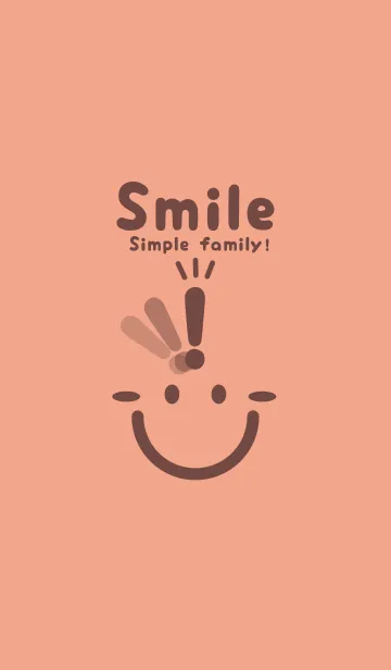 [LINE着せ替え] スマイル＆ヒラメキ サーモンピンクの画像1