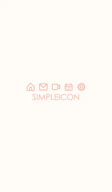 [LINE着せ替え] SIMPLE ICON -PINK BEIGE- 12の画像1