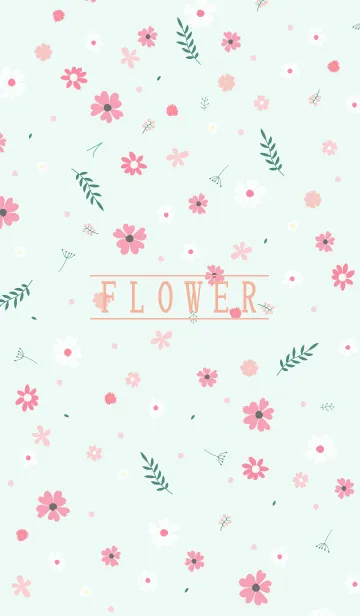 [LINE着せ替え] MANY FLOWERS GREEN 68の画像1