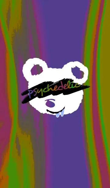 [LINE着せ替え] サイケデリック ベア 66の画像1