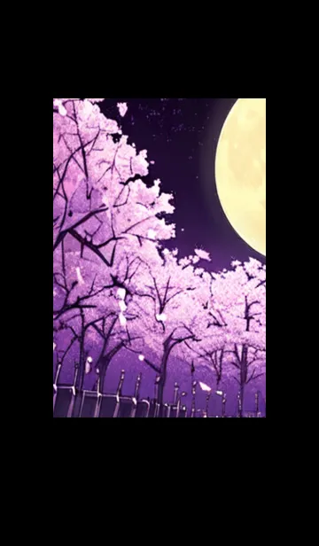[LINE着せ替え] 月光夜桜#CO122。の画像1