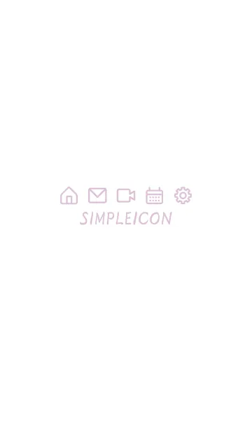 [LINE着せ替え] SIMPLE ICON -WHITE- 13の画像1