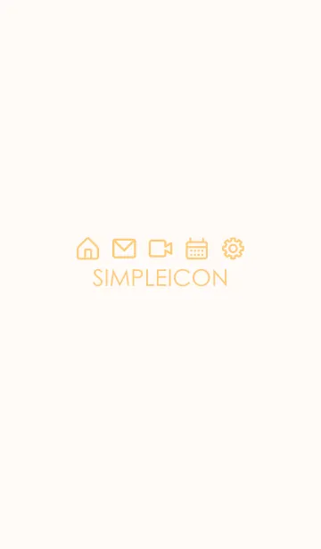 [LINE着せ替え] SIMPLE ICON -PINK BEIGE- 13の画像1