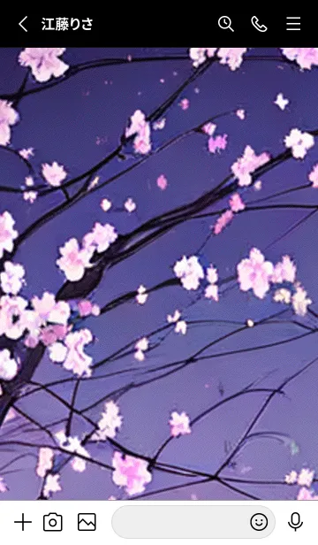 [LINE着せ替え] 月光夜桜#CP021。の画像2