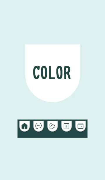 [LINE着せ替え] green color W40の画像1