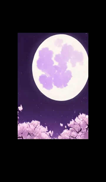 [LINE着せ替え] 月光夜桜#CP020。の画像1