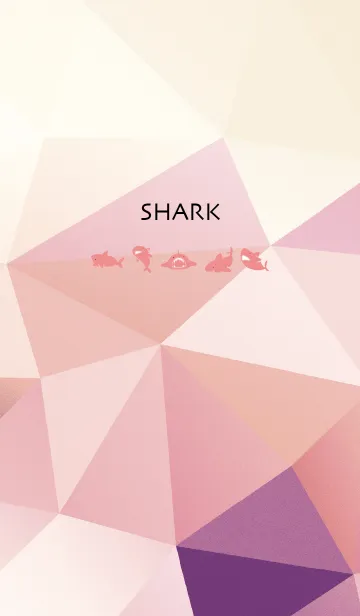 [LINE着せ替え] ベージュとピンク : Shark！の画像1