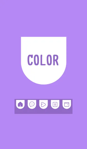 [LINE着せ替え] purple color W16の画像1
