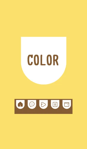 [LINE着せ替え] yellow color W16の画像1