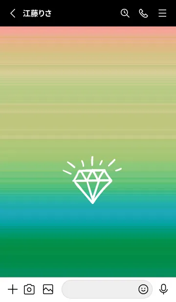 [LINE着せ替え] グラデーション ダイアモンド  214の画像2