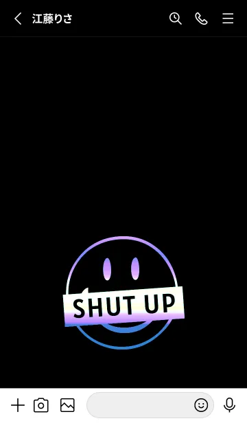 [LINE着せ替え] スマイル グラデーション 227の画像2