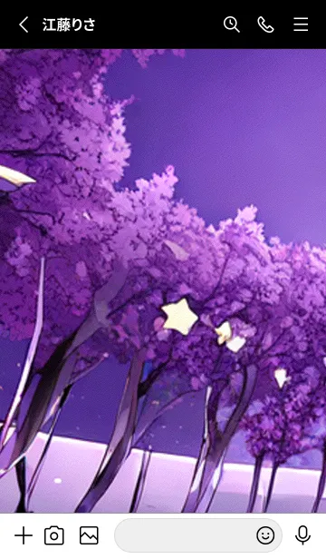 [LINE着せ替え] 月光夜桜#CP017。の画像2