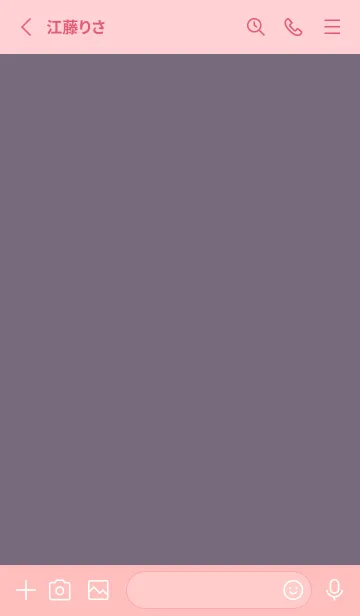 [LINE着せ替え] Simple Times-Grey Purple (Pi2)の画像2