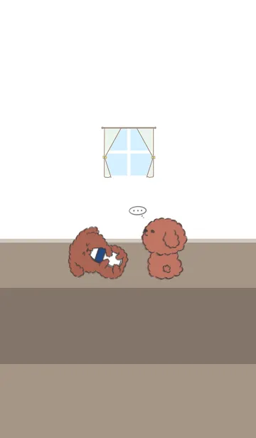 [LINE着せ替え] Naughty Teddy J-Brown (bw1)の画像1