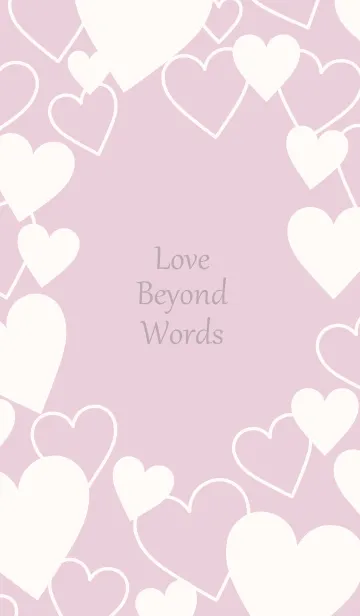 [LINE着せ替え] Love beyond words-DUSKY PINK 2の画像1
