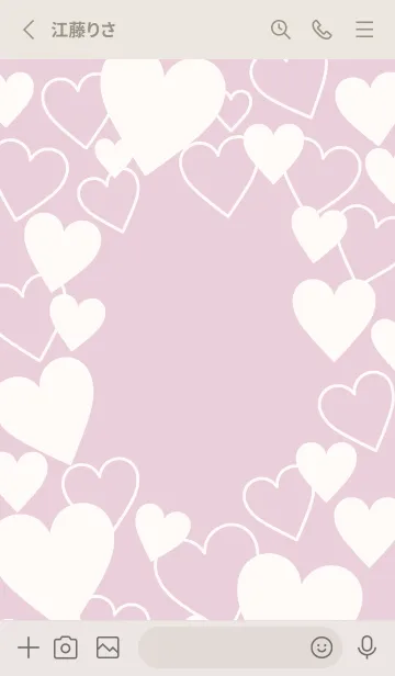 [LINE着せ替え] Love beyond words-DUSKY PINK 2の画像2