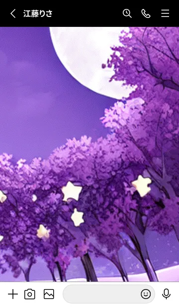 [LINE着せ替え] 月光夜桜#CP014。の画像2