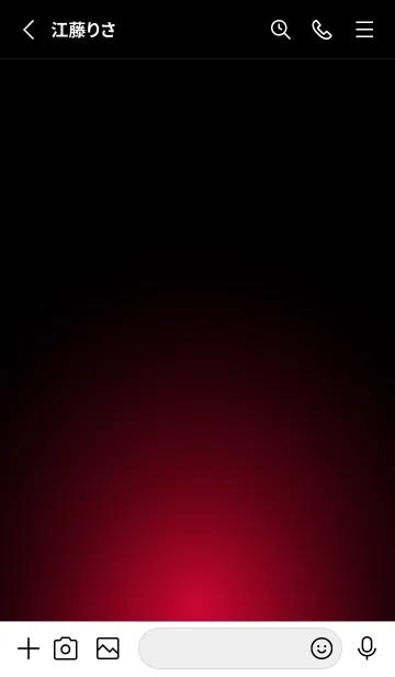 [LINE着せ替え] CHERRY RED LIGHT ICON THEMEの画像2