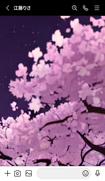 [LINE着せ替え] 月光夜桜#CP028。の画像2