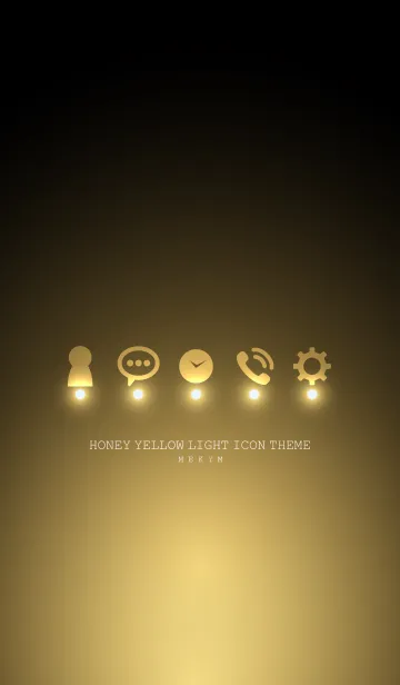 [LINE着せ替え] HONEY YELLOW LIGHT ICON THEMEの画像1
