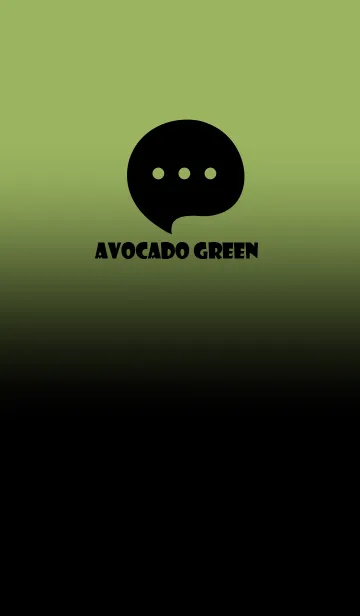 [LINE着せ替え] Black & Avocado Green Theme V4 (JP)の画像1