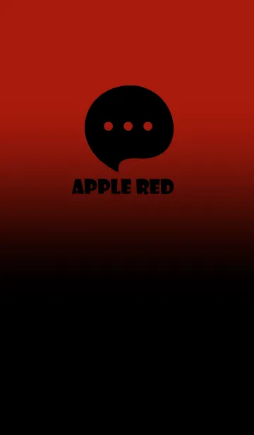 [LINE着せ替え] Black & Apple Red Theme V4 (JP)の画像1