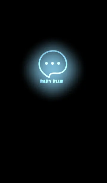 [LINE着せ替え] Baby Blue Neon Theme V4 (JP)の画像1