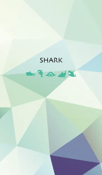 [LINE着せ替え] ミントグリーン : Shark！の画像1