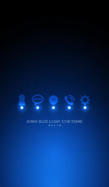 [LINE着せ替え] SUNNY BLUE LIGHT ICON THEMEの画像1