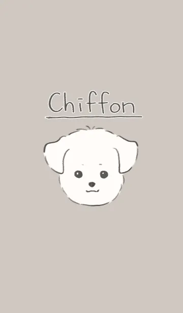 [LINE着せ替え] 白い犬のテーマの画像1