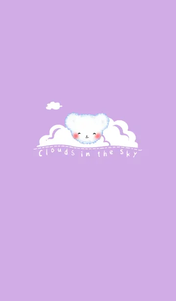 [LINE着せ替え] Cloud Bear J-Romantic Purple (Pu2)の画像1