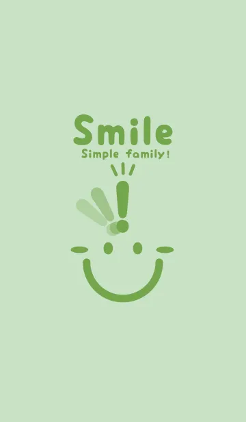 [LINE着せ替え] スマイル＆ヒラメキ シルバーグリーンの画像1