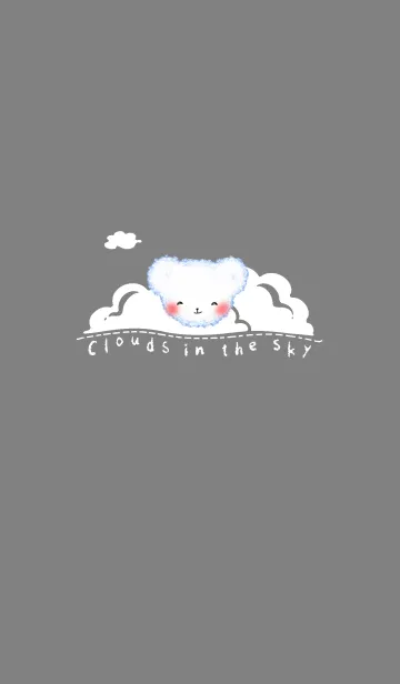 [LINE着せ替え] Cloud Bear J-Grey (Pu2)の画像1