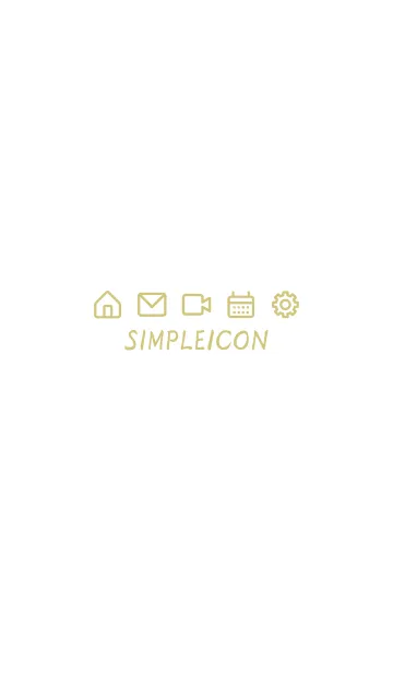 [LINE着せ替え] SIMPLE ICON -WHITE- 15の画像1