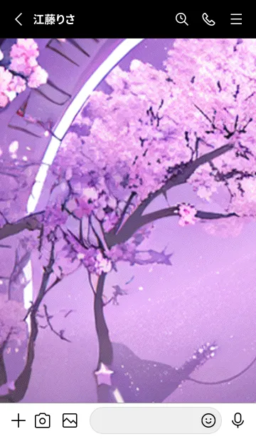 [LINE着せ替え] 月光夜桜#CR12。の画像2