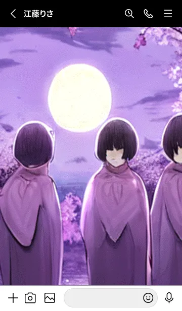[LINE着せ替え] 月光夜桜#CR130。の画像2