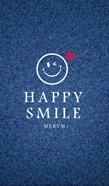 [LINE着せ替え] HAPPY SMILE DENIM HEART-MEKYM 24の画像1